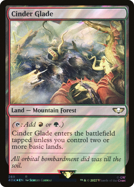 Cinder Glade (40K-269★) - Warhammer 40,000 Commander Foil