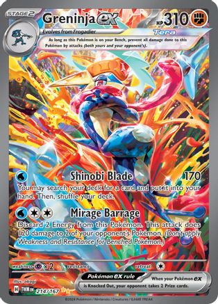 Greninja ex (214/167) - SV06 Twilight Masquerade Holofoil - Special Illustration Rare