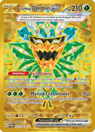 Teal Mask Ogerpon ex 221 - SV06 Twilight Masquerade Holofoil