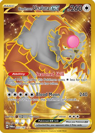 Bloodmoon Ursaluna ex 222 - SV06 Twilight Masquerade Holofoil