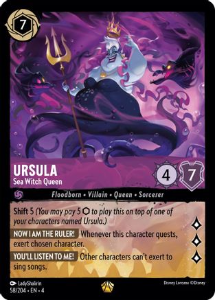 (058/204)  Ursula - Sea Witch Queen - Ursula's Return  Normal