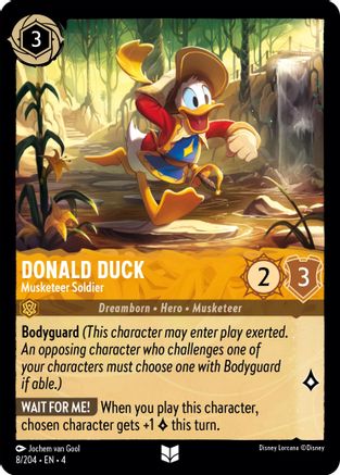 (008/204)  Donald Duck - Musketeer Soldier - Ursula's Return  Normal