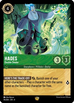 (074/204)  Hades - Double Dealer - Ursula's Return  Cold Foil