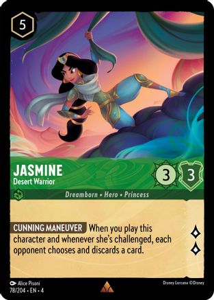(078/204)  Jasmine - Desert Warrior - Ursula's Return  Normal
