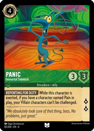 (082/204)  Panic - Immortal Sidekick - Ursula's Return  Cold Foil