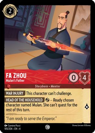 (105/204)  Fa Zhou - Mulan's Father - Ursula's Return  Normal