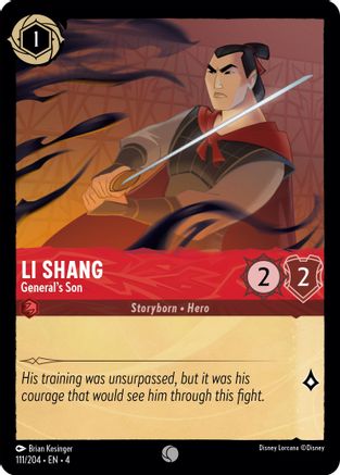 (111/204)  Li Shang - General's Son - Ursula's Return  Cold Foil