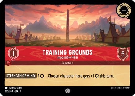 (136/204)  Training Grounds - Impossible Pillar - Ursula's Return  Cold Foil