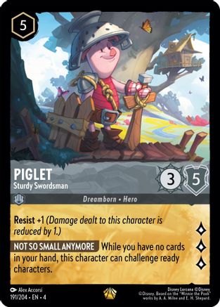 (191/204)  Piglet - Sturdy Swordsman - Ursula's Return  Normal