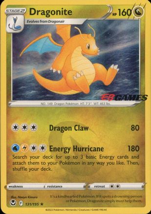 Dragonite - 131/195 (EB Games Exclusive) 131 - Miscellaneous Cards & Products Holofoil