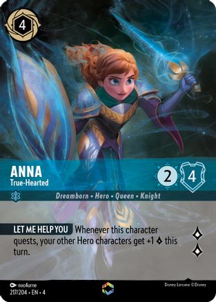 Anna - True-Hearted (Enchanted) (217/204) - Ursulas Return Holofoil