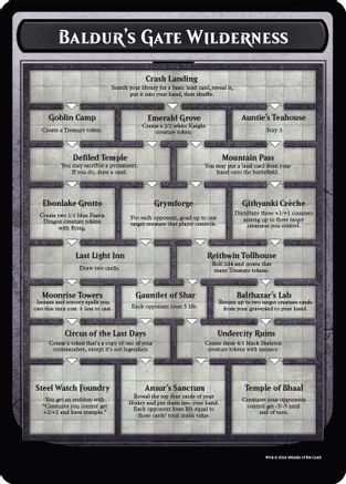 Baldur's Gate Wilderness (OVER-) - Oversize Cards