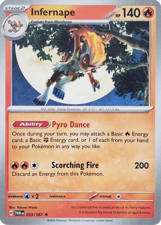 Infernape 033/167 - Deck Exclusives Normal - Rare
