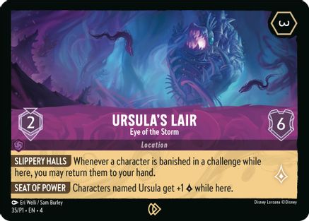 Ursula's Lair - Eye of the Storm (35) - Disney Lorcana Promo Cards Cold Foil