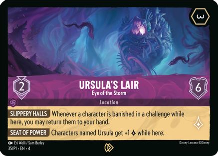 (035)  Ursula's Lair - Eye of the Storm - Disney Lorcana Promo Cards  Cold Foil