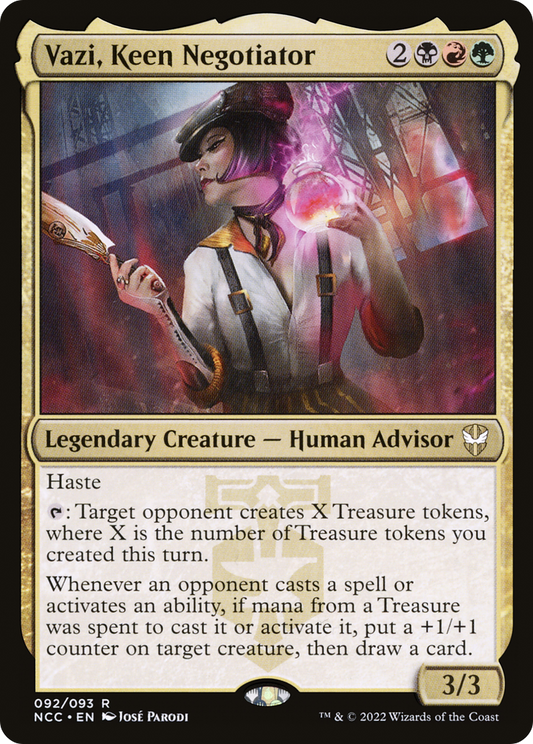 Vazi, Keen Negotiator (NCC-092) - New Capenna Commander Foil