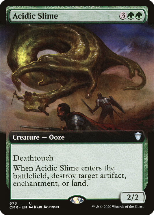 Acidic Slime (CMR-673) - Commander Legends: (Extended Art)