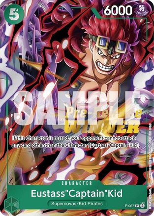 (P-067) Eustass"Captain"Kid (OP-07 Pre-Release Tournament) [Winner] - One Piece Promotion Cards Foil