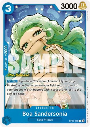 (OP07-050) Boa Sandersonia - 500 Years in the Future Pre-Release Cards Normal