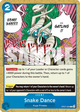 (OP07-055) Snake Dance - 500 Years in the Future Pre-Release Cards Normal