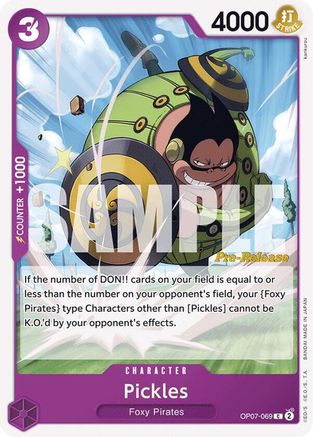 (OP07-069) Pickles - 500 Years in the Future Pre-Release Cards Normal