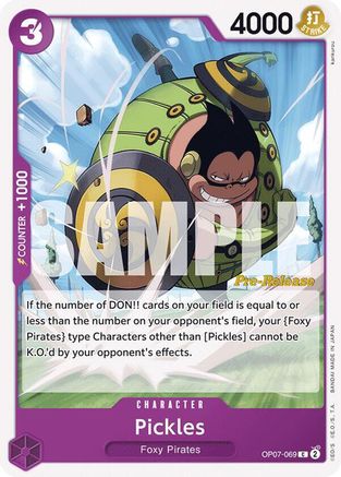 Pickles (OP07-069) - 500 Years in the Future Pre-Release Cards