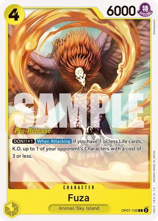 (OP07-106) Fuza - 500 Years in the Future Pre-Release Cards Normal
