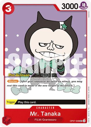 (OP07-008) Mr. Tanaka - 500 Years in the Future Pre-Release Cards Normal