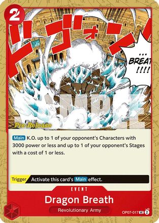 (OP07-017) Dragon Breath - 500 Years in the Future Pre-Release Cards Normal