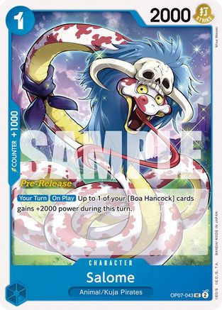 (OP07-043) Salome - 500 Years in the Future Pre-Release Cards Normal