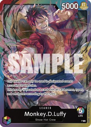 (P) Monkey.D.Luffy (Rainbow Leader) (Sealed Battle 2024 Vol. 2) - One Piece Promotion Cards Foil
