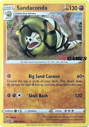 Sandaconda - 082/163 (EB Games Exclusive) 82 - Miscellaneous Cards & Products Holofoil