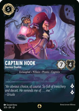 Captain Hook - Devious Duelist (3/31) - Illumineers Quest Deep Trouble