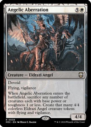 Angelic Aberration (Ripple Foil) (M3C-039) - Modern Horizons 3 Commander Foil