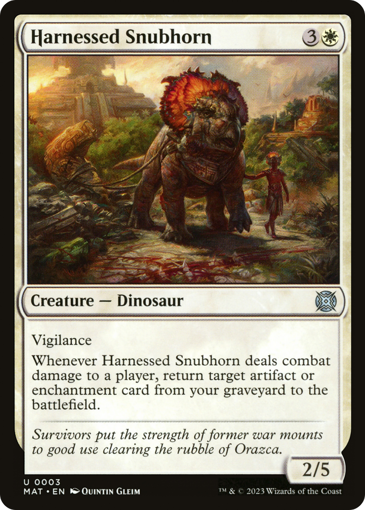 Harnessed Snubhorn (MAT-003) - March of the Machine: The Aftermath Foil