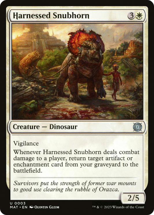 Harnessed Snubhorn (MAT-003) - March of the Machine: The Aftermath Foil