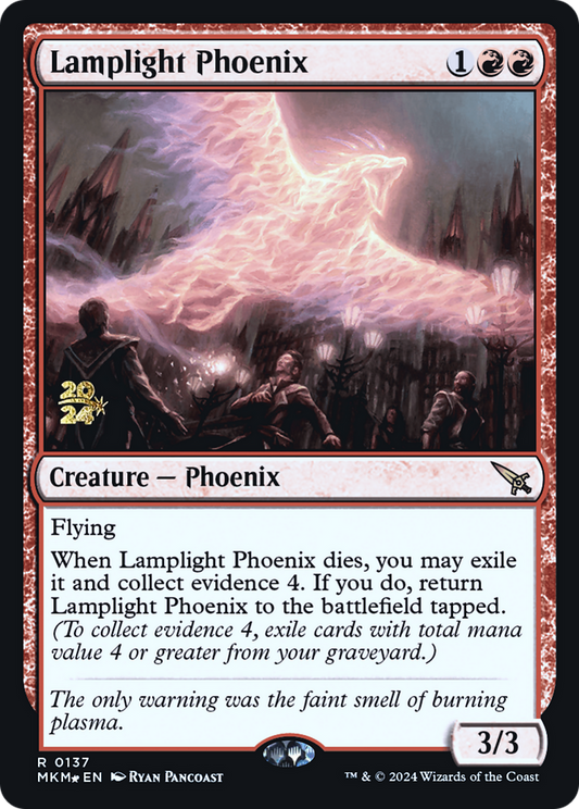 Lamplight Phoenix (PMKM-137S) - Murders at Karlov Manor Promos Foil