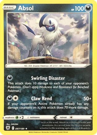 Absol 097/189 - Miscellaneous Cards & Products Holofoil - Rare