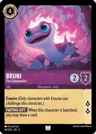 (040/204)  Bruni - Fire Salamander - Shimmering Skies  Cold Foil