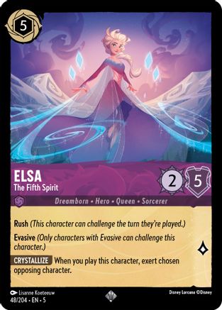 Elsa - The Fifth Spirit (48/204) - Shimmering Skies Cold Foil