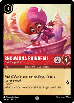 (110/204)  Snowanna Rainbeau - Cool Competitor - Shimmering Skies  Normal