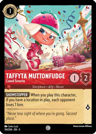 Taffyta Muttonfudge - Crowd Favorite (114/204) - Shimmering Skies Cold Foil