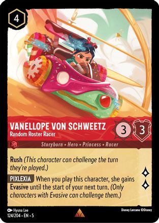 (124/204)  Vanellope von Schweetz - Random Roster Racer - Shimmering Skies  Normal