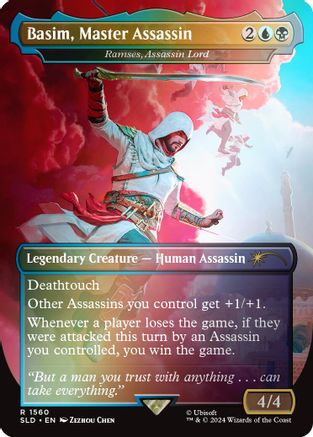 Basim, Master Assassin - Ramses, Assassin Lord (Rainbow Foil) (SLD-1560) - Secret Lair Drop Series Foil