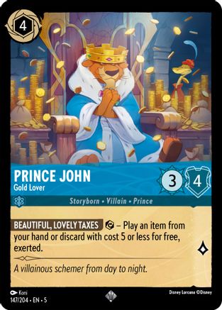 Prince John - Gold Lover (147/204) - Shimmering Skies Cold Foil