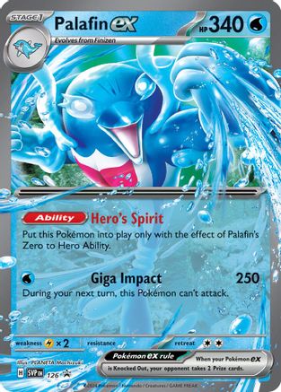 Palafin ex (126) - SV Scarlet & Violet Promo Cards Holofoil - Promo