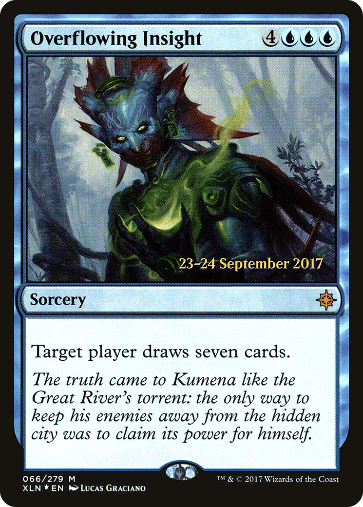 Overflowing Insight (PRE-66S) - Ixalan Promos (Prerelease) Foil