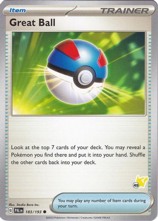 Great Ball - Pikachu 49 183 - Battle Academy 2024