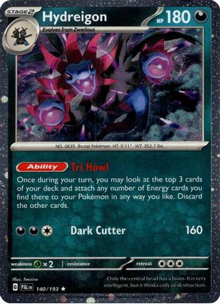 Hydreigon (Cosmos Holo) (140) - Blister Exclusives Holofoil - Rare