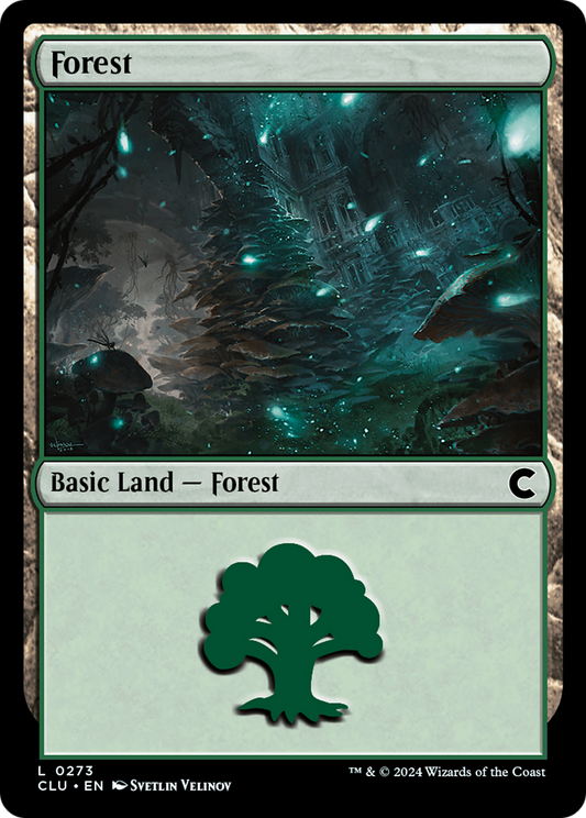 Forest (CLU-273) - Ravnica: Clue Edition